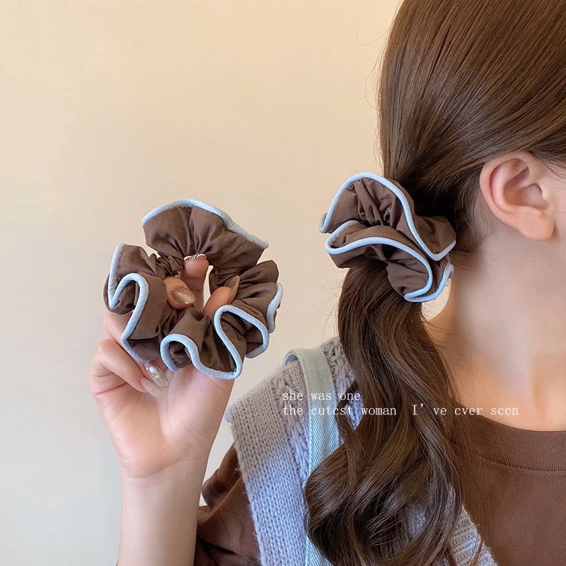 scrunchies ยืดหยุ่นสำหรับผม สไตล์แฟชั่นของผู้หญิง
