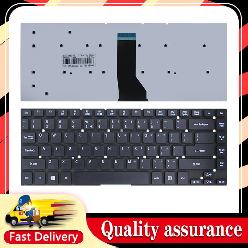 แป้นพิมพ์แล็ปท็อปใหม่สําหรับ ACER Aspire V3-471 E1-470 ES1-521 ES1-520 ES1-522 ES1-511 E1-410 E5-471