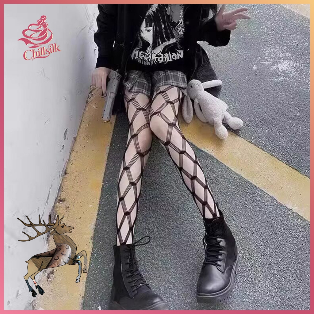 💜🧦🎀ถุงน่องตาข่ายเซ็กซี่✨ฟรีไซส์🌸สไตล์ญี่ปุ่น JK🌟คุณภาพดี💖ใส่สวยงามทุกวัน🌈