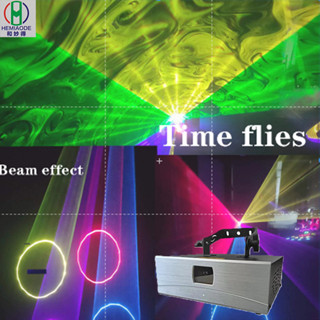 โคมไฟโปรเจคเตอร์เลเซอร์ 3w 4W Rgb ควบคุมด้วยเสียง สําหรับครอ…