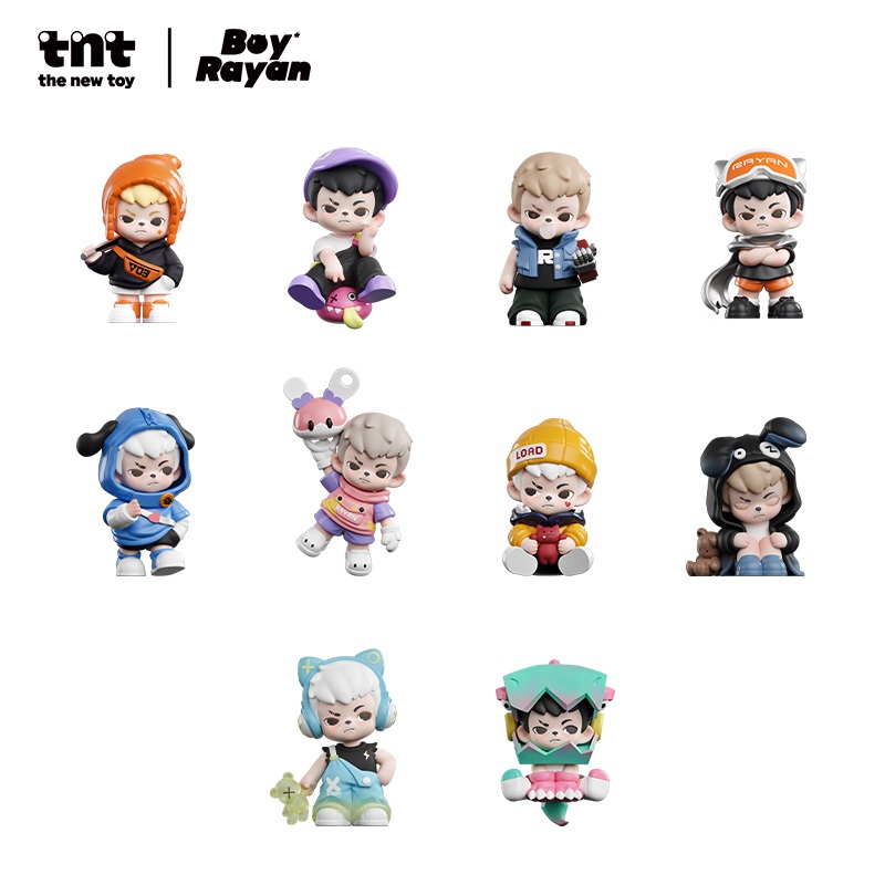 【Launch Local Time 09:00 AM, Mar 25th】TNTSPACE Rayan Time Rift Mini Series Figures Blind Box Birthday Gifts Action Toys (ทั้งชุด)