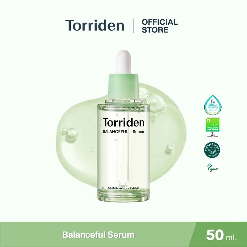 Torriden Balanceful Cica Control Serum (50ml) - เซรั่มเนื้อบางเบา Torriden สําหรับผิวแพ้ง่าย