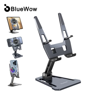 บลูโว่ 360° ที่วางโทรศัพท์แบบหมุนได้การออกแบบแบบพับได้สําหรับโทรศัพท์และแท็บเล็ตการสตรีมสดและภาพยนตร์ FZ01