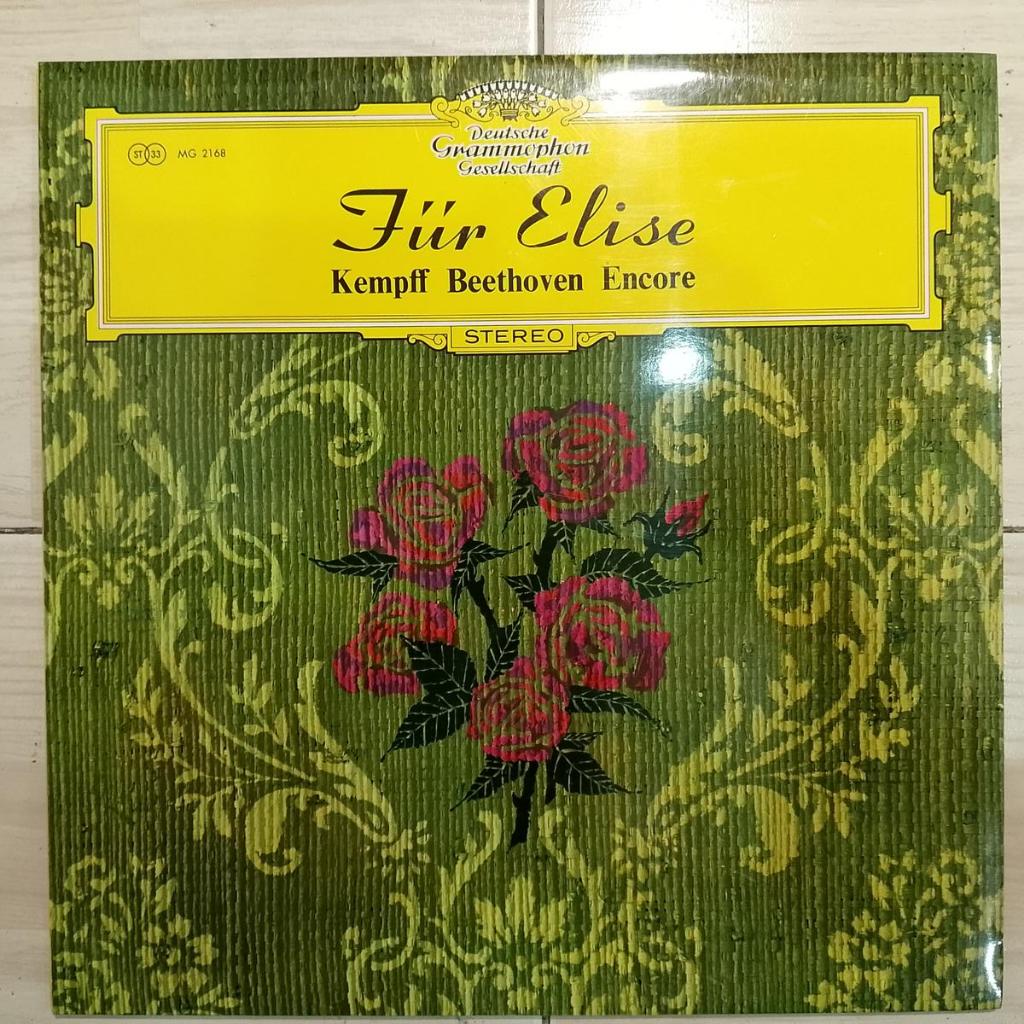 Kempff*, Beethoven FUr Elise. เอ็นคอร์ PIANO VINYL LP