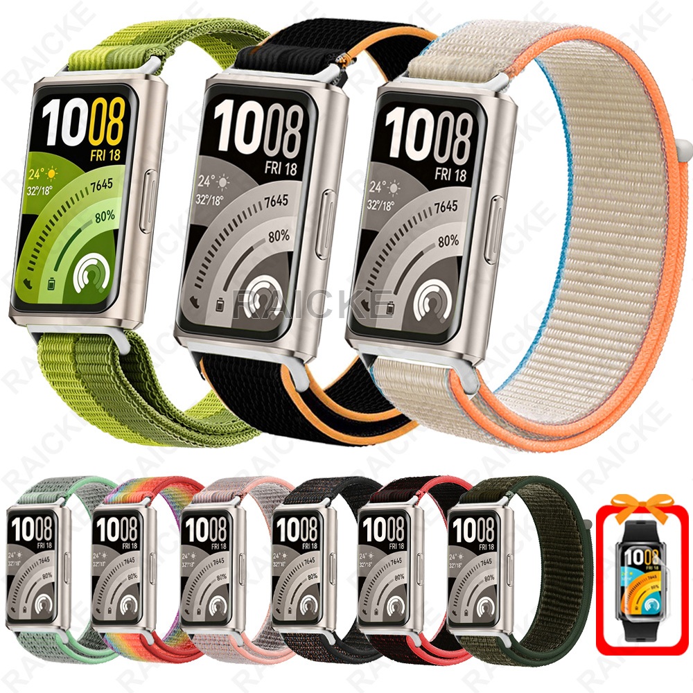 สายรัดไนลอนระบายอากาศสายรัดข้อมือทดแทน Accesories Band สําหรับ Huawei Band 11 pro / Huawei Banad 11