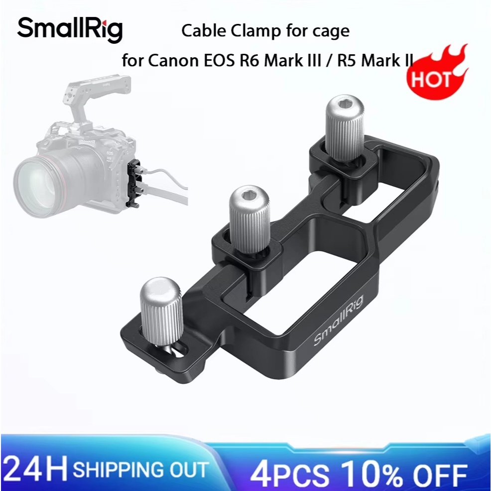 SmallRig R6 Mark III/R5 Mark II Cable Clamp สําหรับกรงสําหรับ Canon EOS R6 Mark III / R5 Mark II เอน