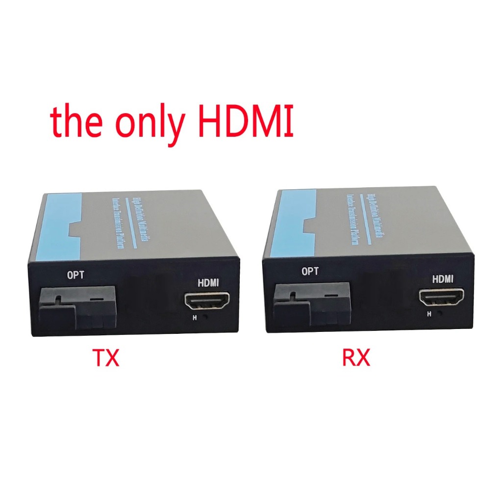 HDMI Fiber Optic Converter 1080P Video Support KVM USB Control 20Km Extender Fiber Optic Loop Out SC