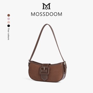 MOSSDOOM Delfa Bag Túi đeo vai phong cách Pháp phong cách da lộn Túi đeo vai thiết kế cổ điển