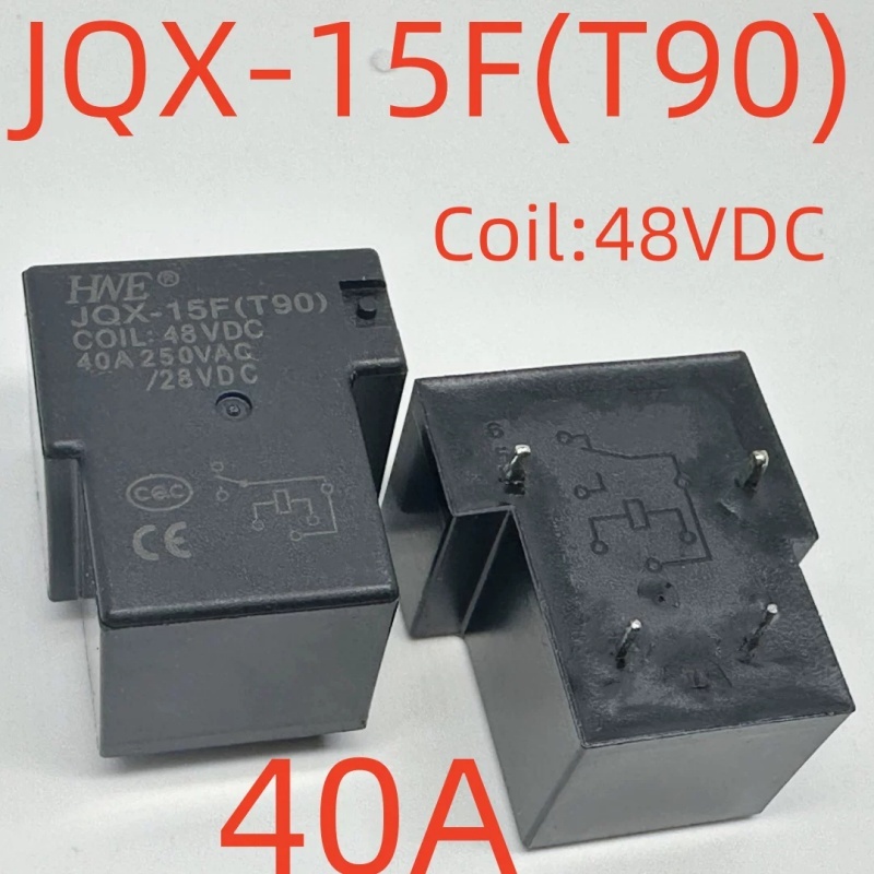 รีเลย์ JQX-15F (T90) 48VDC40A 4 พิน