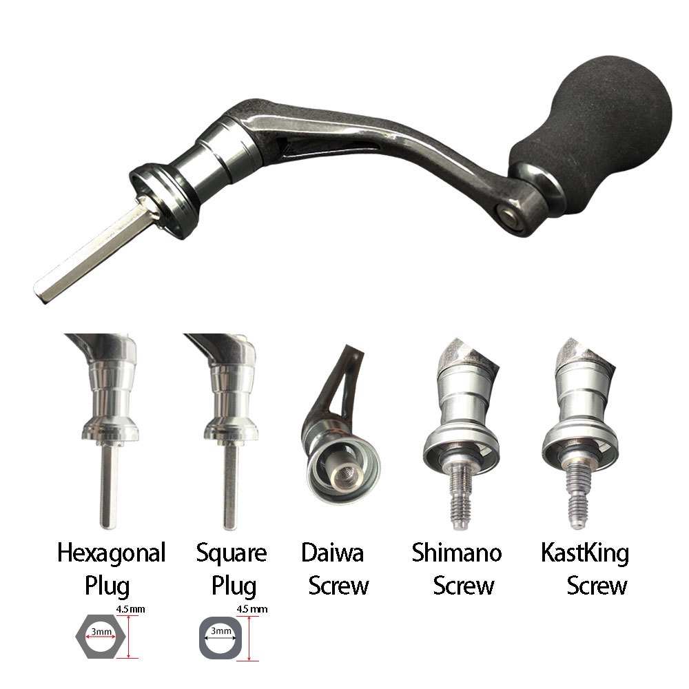 SPINNING Fishing Reel อุปกรณ์เปลี่ยนจับ Carbon Power Handle EVA สำหรับ DAIWA/SHIMANO