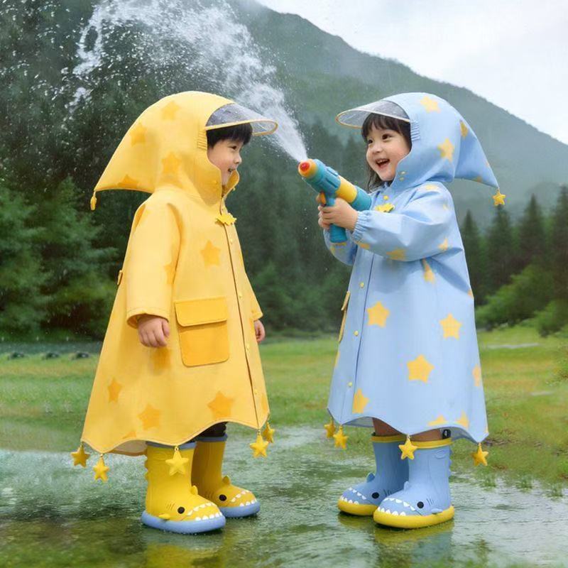 เสื้อกันฝนพังโค่สำหรับเด็กชายและหญิง แบบเอเชียสำหรับฤดูใบไม้ผลิ สไตล์นักเรียนอนุบาลปี 2026