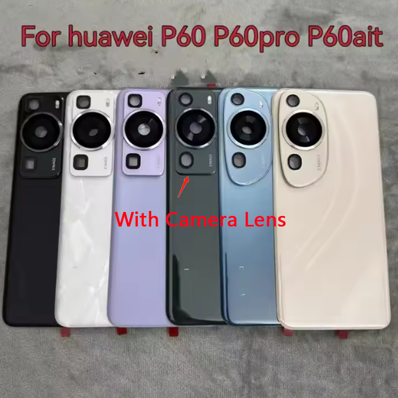 สําหรับ Huawei P60 Art P60 Pro ฝาครอบแบตเตอรี่ด้านหลังประตูด้านหลังกรณีเปลี่ยน