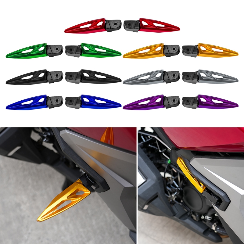 รถจักรยานยนต์พับด้านหลังพักเท้าพักเท้าสําหรับ Honda ADV350 XADV750 CB 300R 650R CBR300R CBR650R