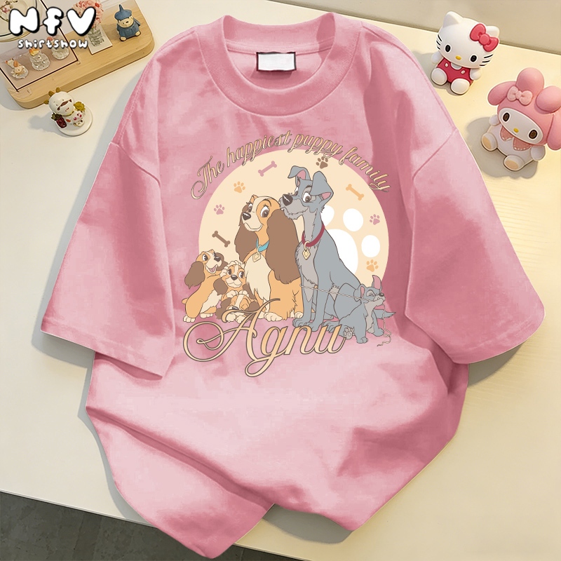 【ส่งไว 24 ชม.】เสื้อยืดลายการ์ตูน 🧸 ผู้หญิง สไตล์เกาหลี Oversize ทรงหลวม ระบายอากาศ ใส่สบาย YG1466