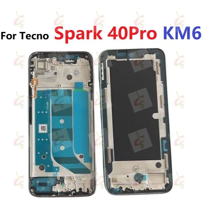 กรอบกลาง LCD สําหรับ Tecno Spark 40 Pro Plus Pro+ KM6 KM7 Body Bezel Plate
