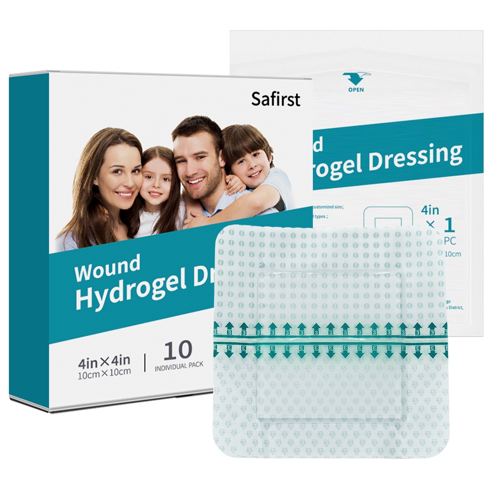 Hydrogel Wound Dressing Burn Pads บรรเทาความเย็นทันทีสําหรับ Minor Burns & Blister, ตัด, Abrasions