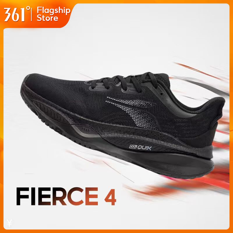 【361 Degrees】Fierce 4.0 รองเท้าวิ่งสำหรับผู้ชาย ของ มีการรองรับและลดแรงกระแทกที่ดี เหมาะสำหรับการออก