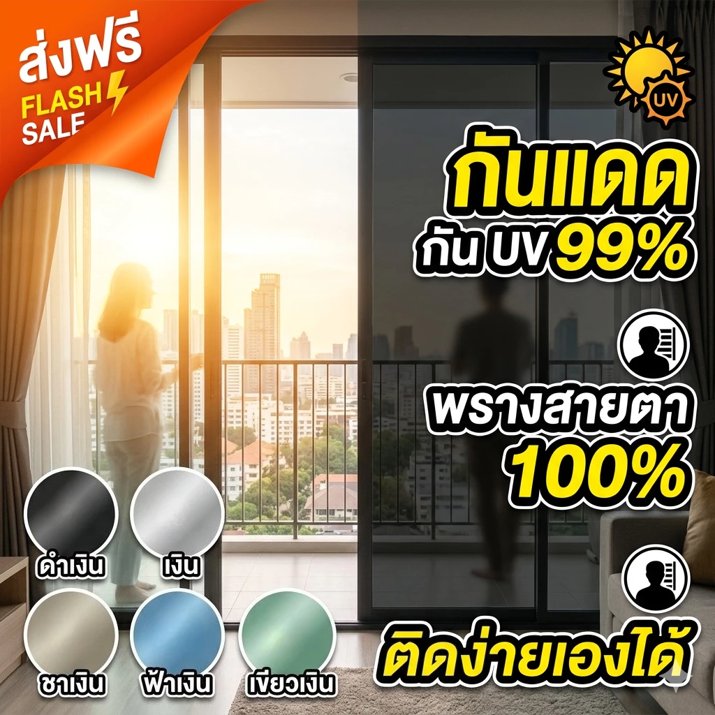 1roll 200 ซม.One Way Mirror ฟิล์มหน้าต่างสะท้อนแสง Home Privacy Solar Tint ฟอยล์สติกเกอร์แก้ว