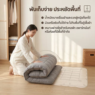 BlueWhite ท็อปเปอร์ Topper ใยขนห่านเทียม นุ่มฟู 3/3.3/4/5/6ฟุต สำหรับหอพัก COD