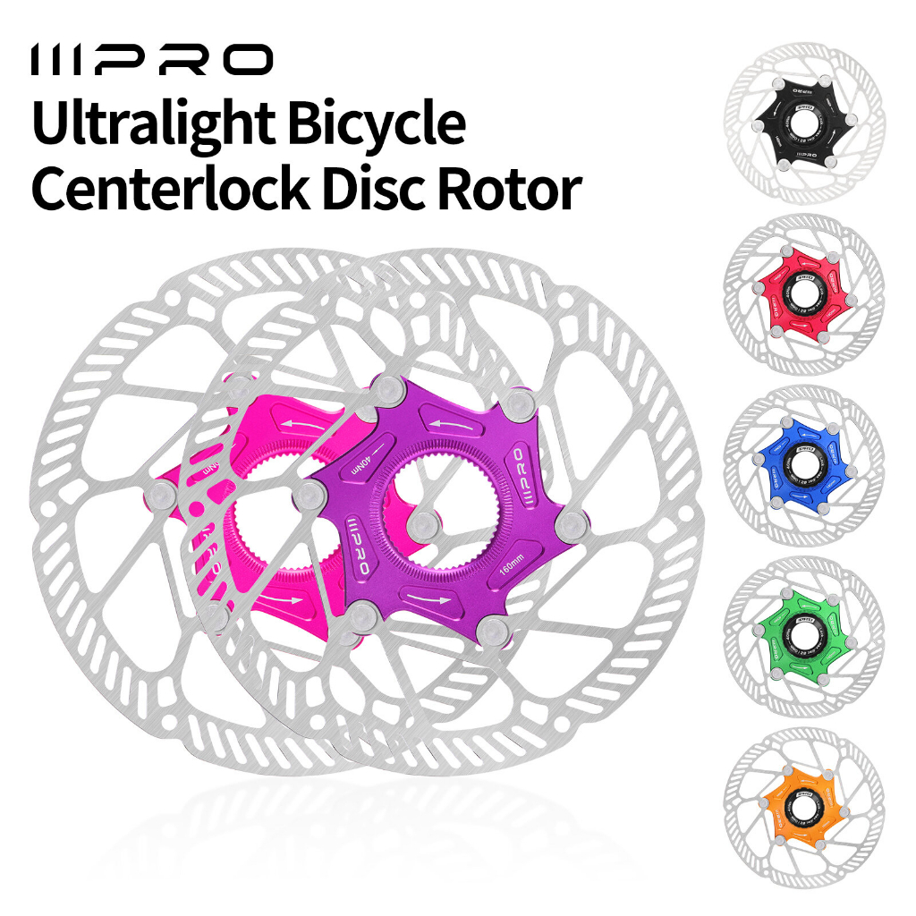 ดิสก์เบรกโรเตอร์.Centerlock สำหรับ MTB และจักรยานเสือหมอบ ขนาด 140 mm และ 160 mm น้ำหนักเบาทึ้งทานความร้อนได้ดี