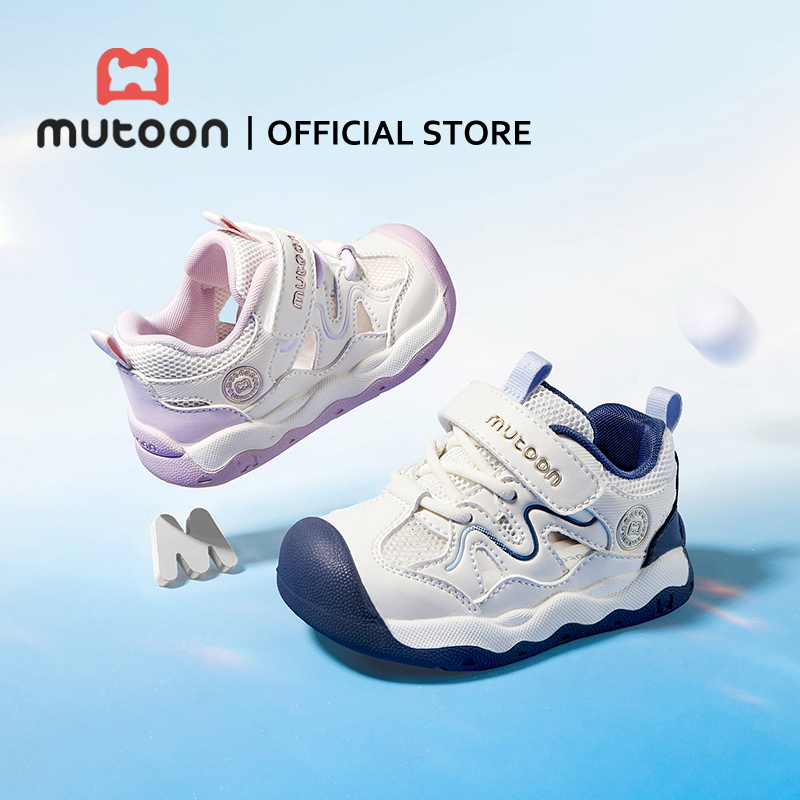 【Mutoon】รองเท้าแตะเด็ก แบบตาข่ายระบายอากาศ สวมใส่สบาย เหมาะสำหรับเด็กชายและเด็กหญิงในฤดูร้อน