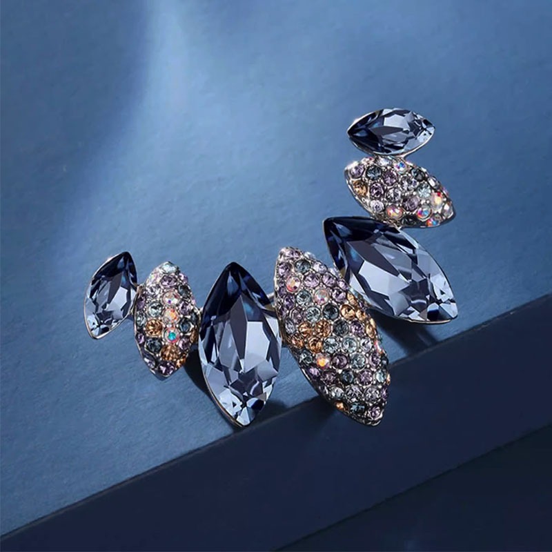 เข็มกลัด Sapphire Shard Elegance Womens Shine Aurora