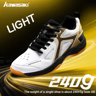 รองเท้า Kawasaki K2B02-D32035 สำหรับแบดมินตันและปิเกิลบอล น้ำหนักเบาทึ้งเหงื่อไม่เลื่อน มีการซัพพอร์ตแรงกระแทก เหมาะสำหรับทั้งชายและหญิง
