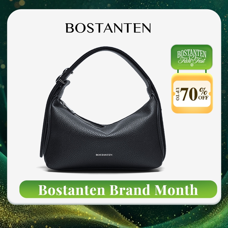 BOSTANTEN Bee Bag กระเป๋าสะพายข้างแฟชั่น กระเป๋าถือทรงเรียบง่าย หนัง PU ของขวัญสำหรับผู้หญิง