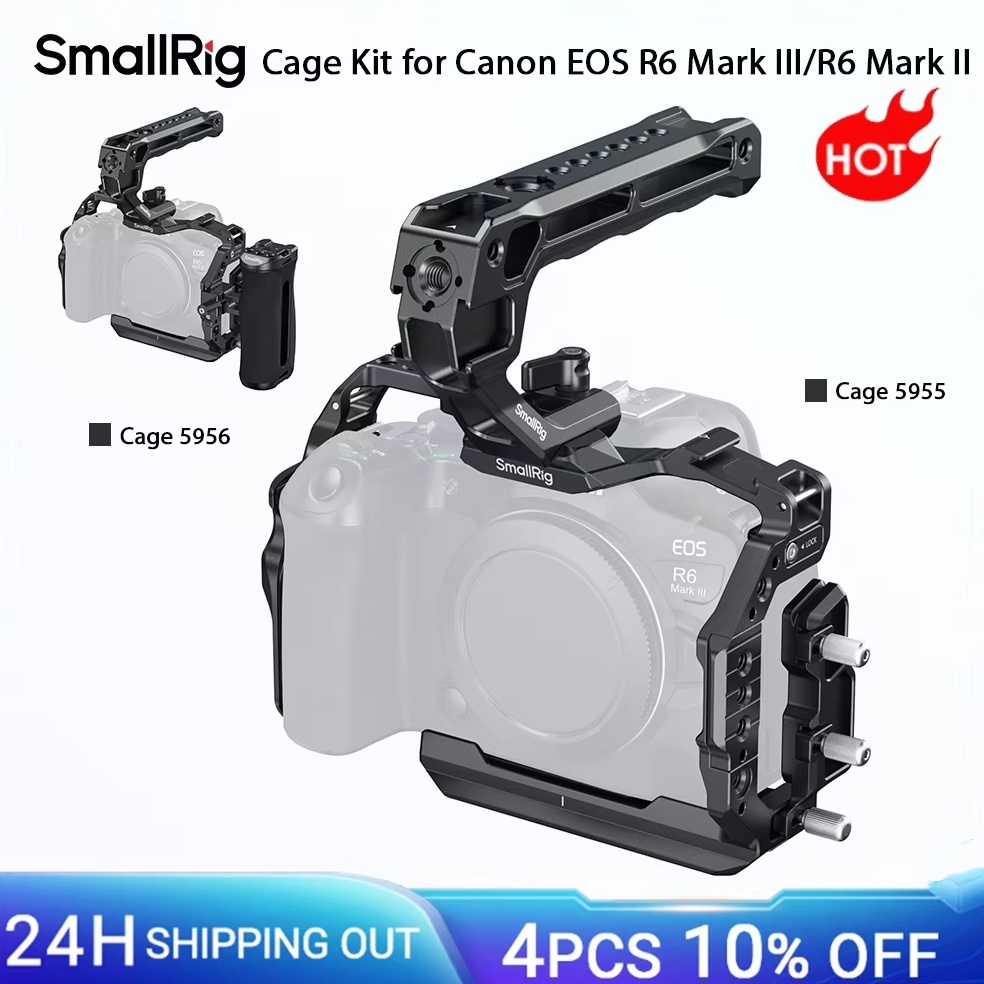 SmallRig R6 Mark III / R6 Mark II Basic Cage Kit สําหรับ Canon EOS R6 Mark III / R6 Mark II พร้อมสาย