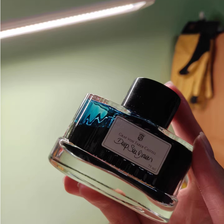 Faber-Castell Piaget Ink Dye Color Ink สําหรับปากกาหมึกซึม 75ml ราคา ถูกที่สุด ดีลบีเคเค แกลเลอรีภาพที่ 7