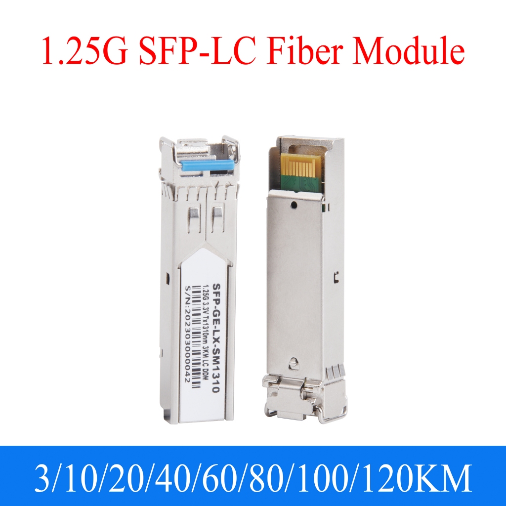 1 คู่ Gigabit Fiber SFP โมดูล 1000M LC 1.25G 1310nm/1550nm Single Mode A + B เส้นใยโมดูล Fit สําหรับ Cisco Mikrotik Ethernet สวิทช์