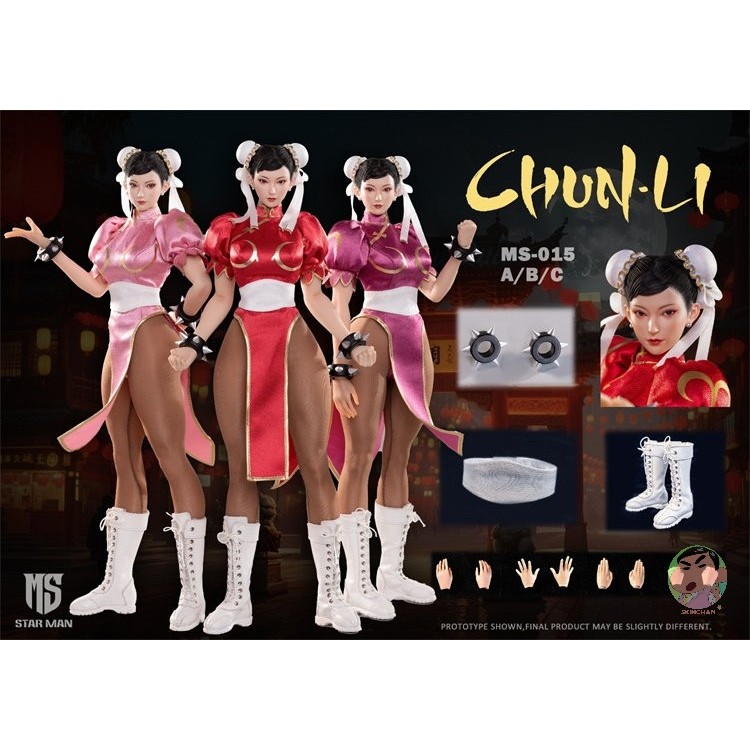 Star Man 1/6 MS-015 Female Fighter Chun-li Action Figure