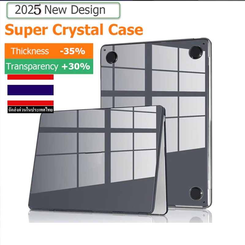 (การจัดส่งท้องถิ่น) ชุดพรีเมี่ยม Slim Crystal สําหรับ 2026 Macbook Neo 13 A3404 Air M4 M1 M2 M3 13 15 นิ้ว A3113 A3114 A2179 A3240 Pro 13 14 16 นิ้ว Retina 13 ฝาครอบ & หน้าจอฟิล์ม