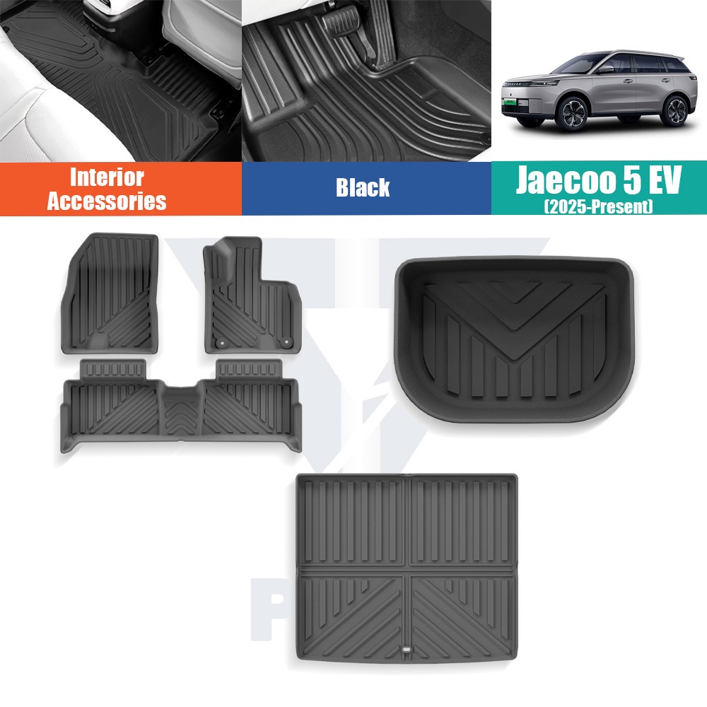 JAECOO 5 EV(2025-ปัจจุบัน)พรมปูพื้นรถยนต์, พรมปูพื้น TPE, พรมท้ายรถ