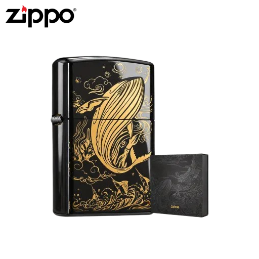 Zippo ของแท้Mystic Mountain Sea – Leaping Sea Kun Gift รูปที่ 2