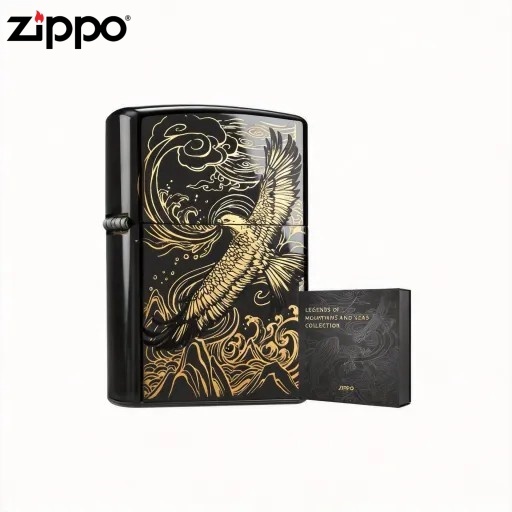 Zippo ของแท้Mystic Mountain Sea – Leaping Sea Kun Gift รูปที่ 3