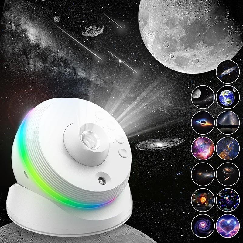 Galaxy Projector Light Star Projector Planetarium 4K HD 13-in-1 สําหรับห้องนอน Aurora Projector Nigh