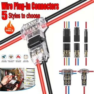 [🇹🇭⚡12hจัดส่ง] 20 ชิ้นขั้วต่อสายไฟ 5 รูปแบบโดยตรง Plug-in & T-Type Quick Splice, No-solder No-peel กันน้ําล็อคสาย Clamps สําหรับรถยนต์และบ้านสายไฟ (ฟรีเครื่องมือ)