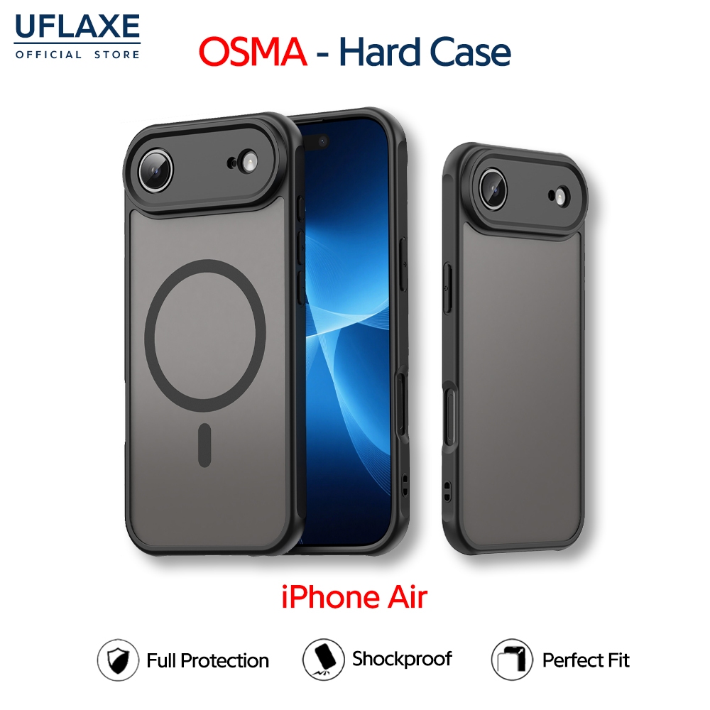 UFLAXE OSMA - เคส Apple iPhone Air - เคสแข็งกันกระแทก เคสโทรศัพท์ด้านป้องกันรอยนิ้วมือการปกป้องเต็มรูปแบบ