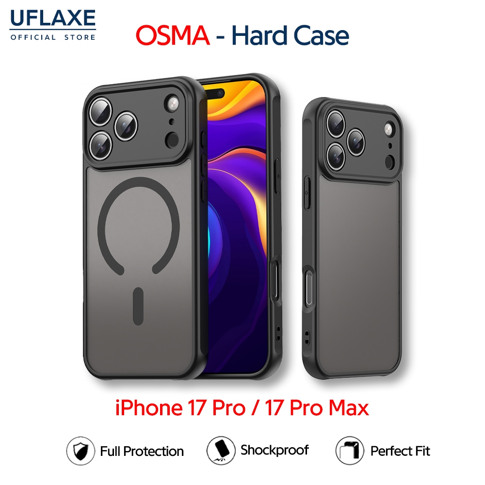 UFLAXE OSMA - เคส Apple iPhone 17 Pro / iPhone 17 Pro Max - เคสแข็งกันกระแทก เคสโทรศัพท์แบบด้านป้องกันรอยนิ้วมือการปกป้องเต็มรูปแบบ