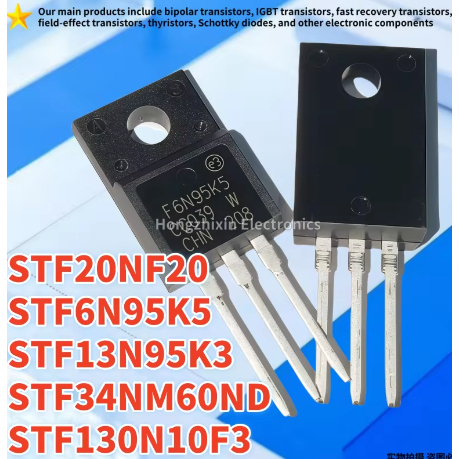5PCS ใหม่คุณภาพสูง STF34NM60ND TO-220F 34NM60ND STF6N95K5 6N95K5 STF13N95K3 13N95K3 STF20NF20F20F20F