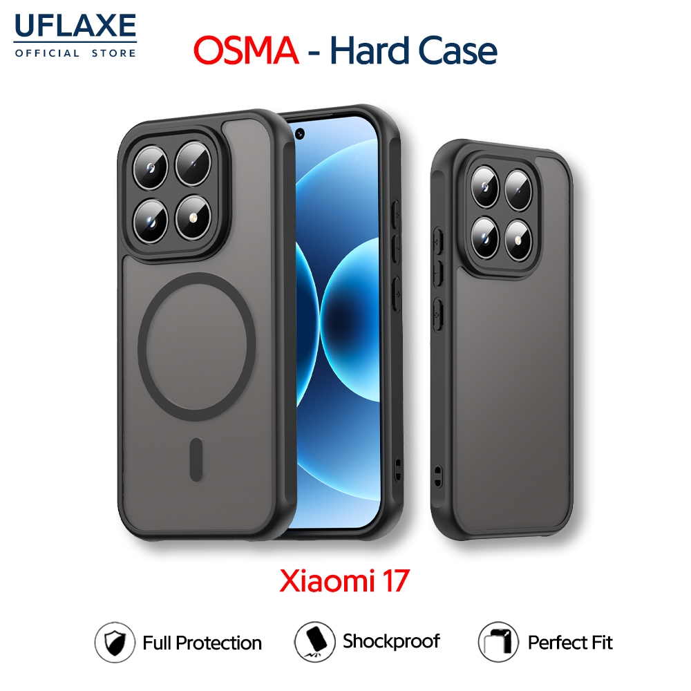 UFLAXE OSMA - เคส Xiaomi 17 - เคสแข็งกันกระแทก เคสโทรศัพท์แบบด้านป้องกันรอยนิ้วมือการปกป้องเต็มรูปแบบ