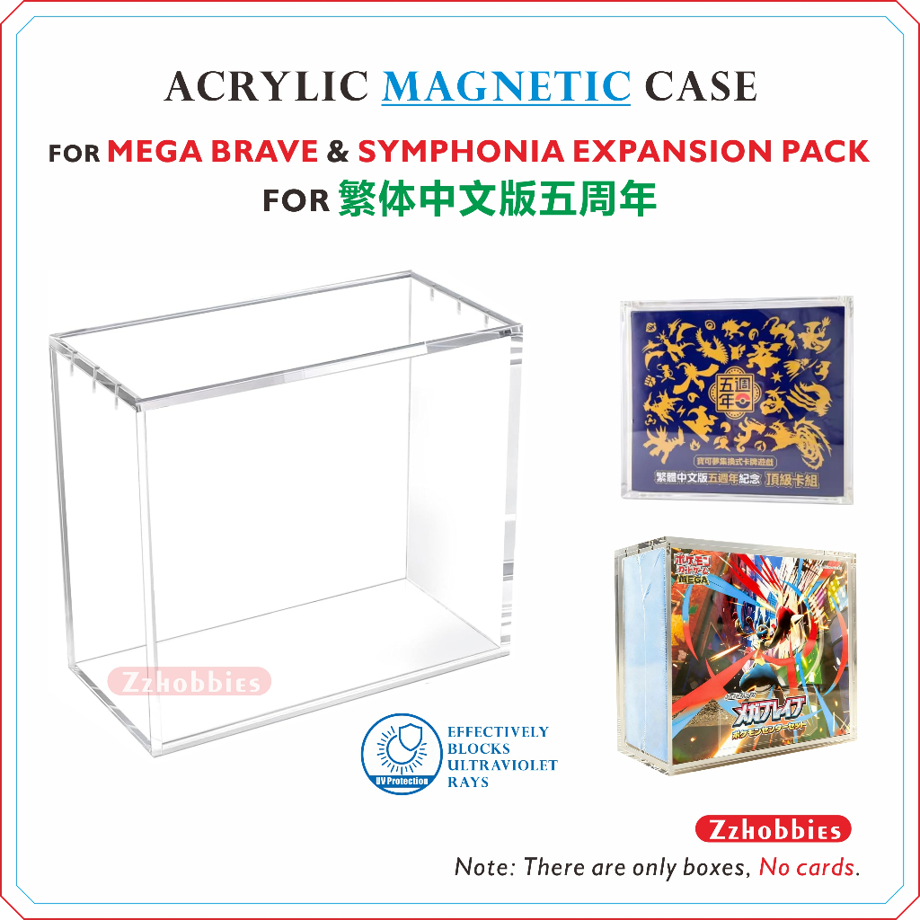 Acrylic Magnetic Case For Mega Brave / Mega Symphonia Expansion Pack / 繁体中文版五周年