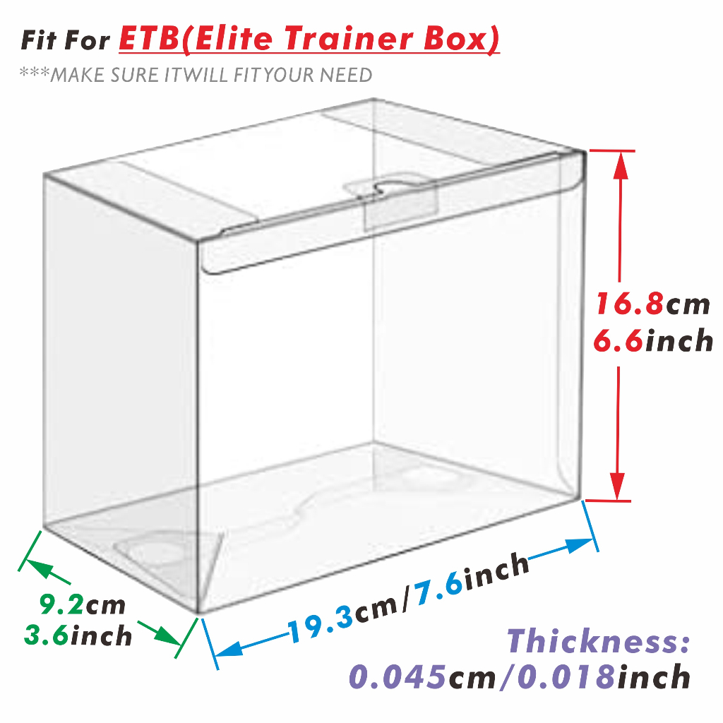 5 ชิ้น / 10 ชิ้น ETB & Booster Pokemon กล่องพลาสติกใสกล่องเทรนเนอร์ Elite Trainer Display Case กล่อง ราคา ถูกที่สุด ดีลบีเคเค แกลเลอรีภาพที่ 6