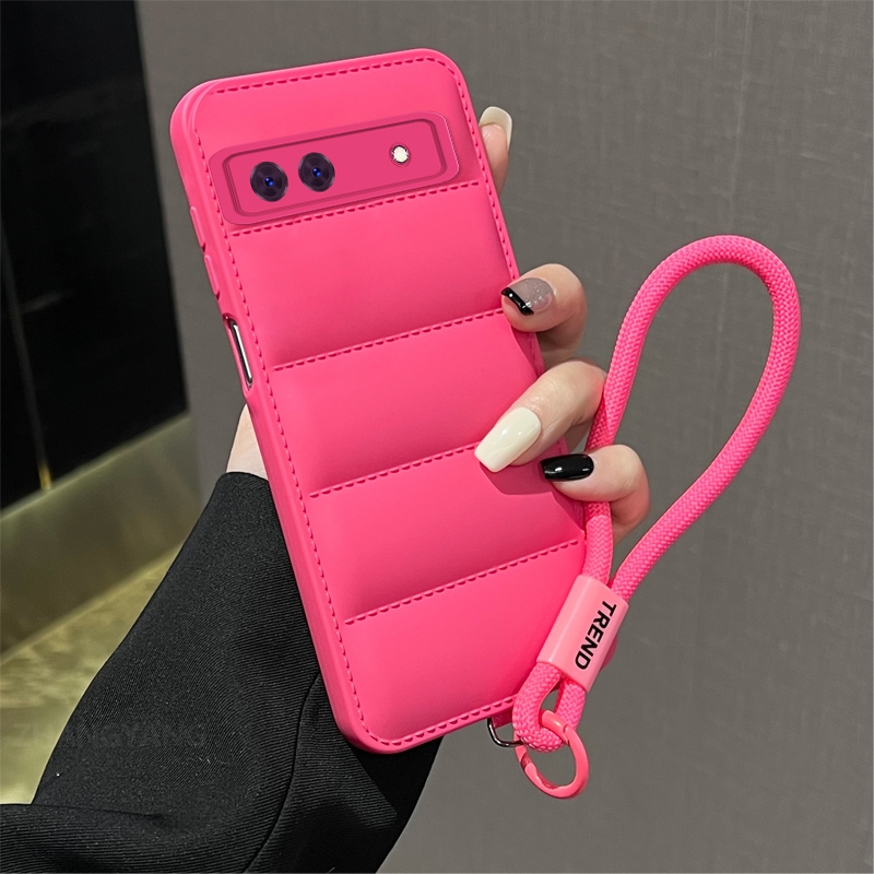 กรณีสําหรับ Google Pixel 6 Pixel 6A Pixel 6 Pro High end air cushion 3D anti fall เคสโทรศัพท์ความงามหลายสีการออกแบบใหม่ฟรีประณีตแขวนเชือก