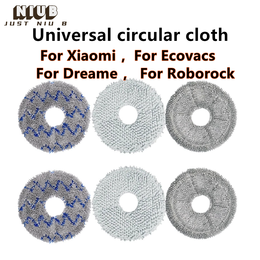 Universal Mop Pads - ใช้งานร่วมกับ Ecovacs/Xiaomi/Roborock/Dreame รุ่น Robot Vacuum สําหรับการบํารุงรักษาทําความสะอาดสปริงในครัวเรือน