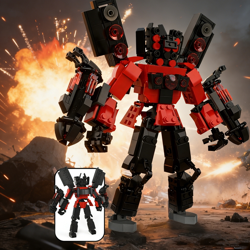 Skibid-i Building Blocks ตัวเลขห้องน้ํา Man Action Figures บล็อกของเล่น TvMan Speakerman Cameraman Titan นาฬิกา King อิฐของเล่นเด็ก Xmas ของขวัญวันเกิด