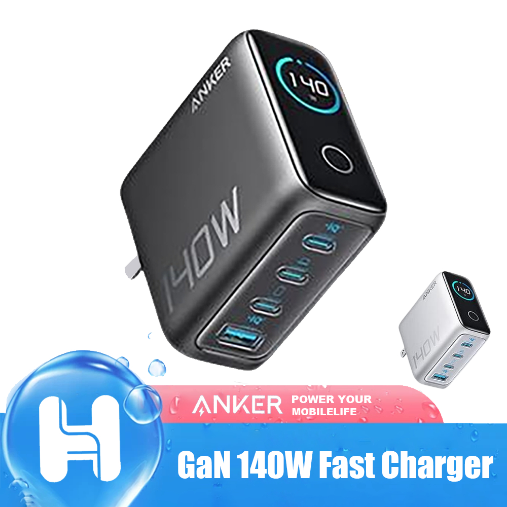 Anke GaN 140W Fast Charger พร้อมจอแสดงผลหน้าจอ Fast Charger First Ai Windows Charger