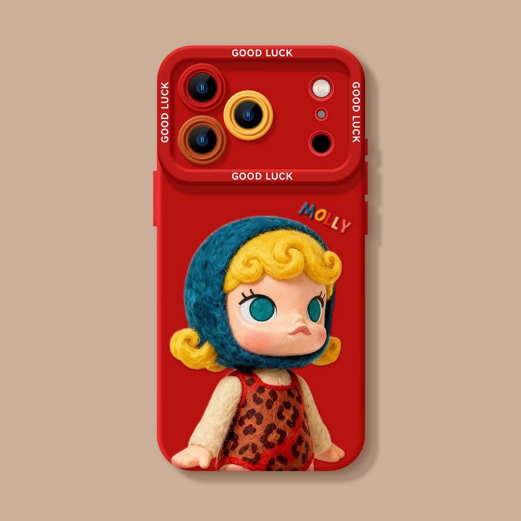 [รูปแบบใหม่เด็กร้องไห้น่ารัก] เคสโทรศัพท์ ไอโฟน สีแดง 17โปรแม็กซ์16/15 กันกระแทก 14/13 หญิง 12/11 เชือกเส้นเล็ก thumbnail 5