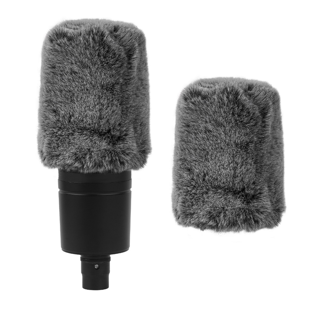 Geekria Furry Windscreen เข้ากันได้กับ Audio-Technica AT2020, AT2020USB, AT2035, Mic DeadCat Wind Co